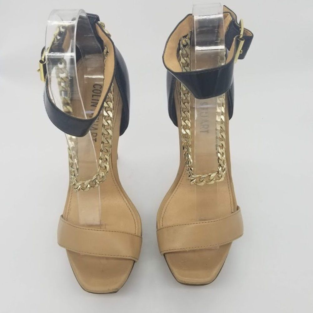 Colin Stuart Chain AnkleStrap Platform Heel/Size 7 - Picture 2 of 13